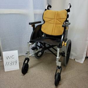 (WC-11319)訳あり処分価格【中古】松永製作所 ネクストコア・アジャスト NEXT-61B 介助式車椅子