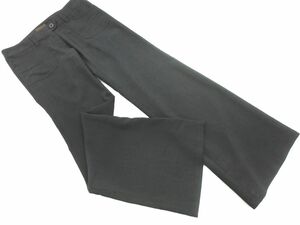 プロフィール リネン混 フレア パンツ size36/黒 ■◆ ☆ dha9 レディース