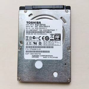 【77】320GB HDD SATA 2.5インチ 東芝 MQ01ABF032 ハードディスクドライブ