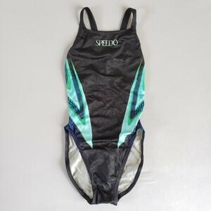 SPEEDO スピード アクアブレードⅡ レディース競泳水着 Mサイズ マーキュライン ハイカット ウロコ模様 ミズノ製