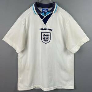 Wm559 UMBRO アンブロ サッカー 1996 96 イングランド代表 ENGLAND ホーム ユニフォーム ビンテージ ヴィンテージ