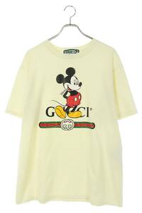 グッチ GUCCI ディズニー 565806 XJB66 サイズ:L ミッキープリントオーバーサイズTシャツ 中古 OM10