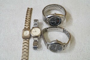F711 agnes b./アニエスベー クロノグラフ含む 腕時計 4点セット ブランド アクセサリー 大量 まとめて おまとめ まとめ売り 不動品