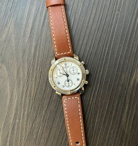 hamilton ハミルトン　QZ CHRONOGRAPH 9912 STAINLESS STEEL 中古 電池交換済