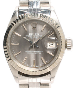 ロレックス 腕時計 グレータペストリー文字盤 6917 オイスターパーペチュアル デイト 自動巻き
