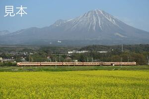 鉄道写真　伯備線を走る国鉄色の381系特急やくも号 No.9