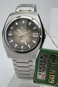 ☆☆☆王者の風格　1970年代製　RADO　MANNHEIM 702　9面カットガラス２５石　自動巻紳士腕時計　稀少モデル　デッドストック品