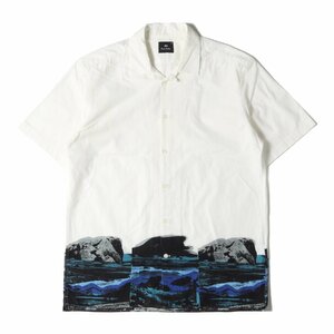 Paul Smith ポールスミス 風景画 グラフィック オープンカラー 半袖 シャツ HAROLDS LANDSCAPE PRINT SHORT SLEEVES SHIRT 19SS PS M