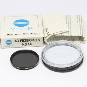 未使用！ MINOLTA ミノルタ AC FILTER 40.5 ND4X レンズ フィルター （質屋 藤千商店）