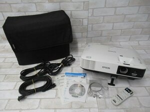 ☆Ω 新DK1 0206♪ 保証有 EPSON【 EB-1985WU 】エプソン ビジネスプロジェクター ランプ使用時間1176H/79H ケース・リモコン付き