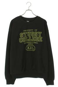 ステューシー STUSSY サイズ:XL カレッジクルーネックスウェット 中古 FK04