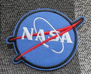 LR暗青☆赤黒白◆新品NASA　アメリカ　航空　宇宙　刺繍ワッペン　激渋◆　スペースワールド■サバゲー　ミリタリー■洋服・衣類・衣服DIY