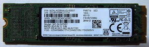 M.2 SSD 2280 SATA 256GB Samsung 使用時間 905時間 動作確認済み 送料無料