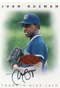 MLB 1996 LEAF SIGNATURE 　JUAN GUZMAN フアン・グスマン 直筆サイン　 新品ミント状態品 