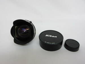 (6-1)【良品】Nikon/ニコン Ai NIKKOR 15ｍｍ F5.6 マニュアルフォーカス 単焦点 超広角レンズ 350453 フード，リアキャップ付き