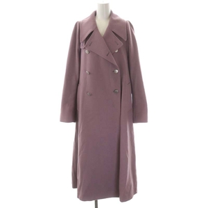 アメリヴィンテージ 21AW CHARME FLARE LONG COAT ダブルコート チェスター ロング アウター ウール S 紫 /MI ■OS ■SH レディース