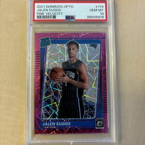 NBA　PSA10 2021-22 DONRUSS OPTIC Base PINK VELOCITY /79 RC JALEN SUGGS MAGIC