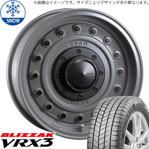 新品 スズキ ジムニーシエラ 205/70R15 15インチ BS BLIZZAK VRX3 CRIMSON DEAN Colorado スタッドレス タイヤ ホイール セット 4本