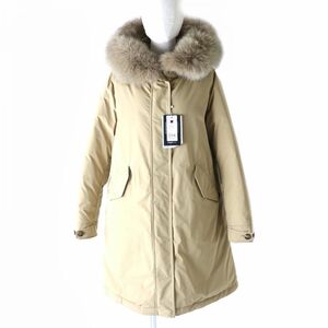 未使用品△正規品 WOOLRICH ウールリッチ WWOU0437 KEYSTONE PARKA FOXファー・フード付き ダウンコート ベージュ S 定価151,800円＋税