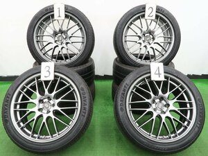 4本 ENKEI EKM3 18インチ 7.5J +45 5H 100 ラジアル タイヤ 輸入 2021年 225/45R18 スバル レガシィ B4 BM レガシィ ツーリングワゴン BR