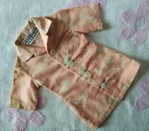 【ディーラー製】SD 13少年用　半袖シャツ　和柄　ピンク　1点物