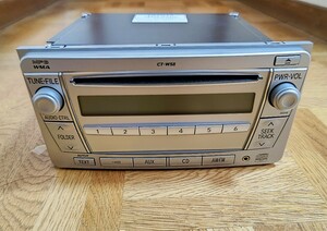 ★新車外し保管品★トヨタワイド純正 カーオーディオ 08600-00H30 CT-W58 CD-R/MP3/WMA/AUX対応