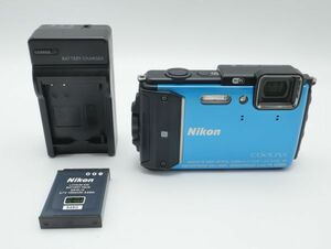 599■極上品■ Nikon デジタルカメラ COOLPIX AW130 ブルー