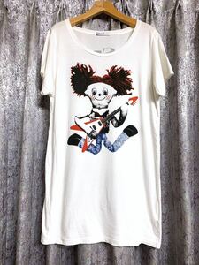 ヒステリックグラマー Tシャツ HYSTERIC GLAMOUR トップス ヨーコドール フライングブイ Flying V ギター ガールコラボ ZUMBA ドール 人形