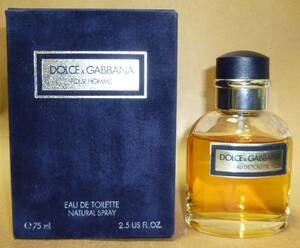 DOLCE & GABBANA ドルチェ＆ガッバーナ POUR HOMME プールオム EAU DE TOILETTE 75ml