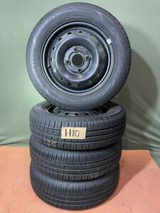 ★ H10★ 鉄ホイールGOODYEAR EFFICIENTGRIP ECO 155/65R13 タイヤ 4本 (2020年製) 