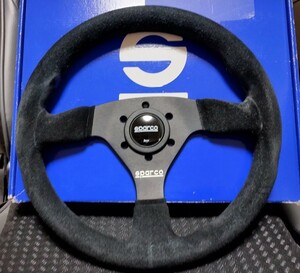 即決 美品正規品 スパルコ SPARCO バックスキン ステアリング R383 φ33 スエード 送料無料 MOMO ナルディ