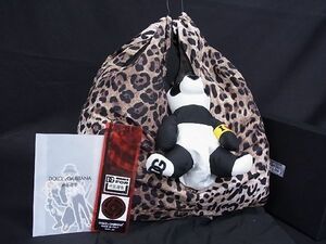 ■新品■未使用■ DOLCE&GABBANA ドルチェ&ガッバーナ 呪術廻戦コラボ パンダ先輩 ナイロン エコバッグ トートバッグ ブラウン系 AF0457キZ