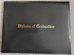 卒業証書カバー　diploma cover 黒色　新品未使用品！！