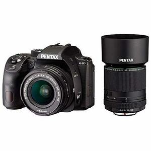 PENTAX K-70(BK)300WZ RE KIT【カメラ本体に標準ズームと望遠ズームのレン (中古品)