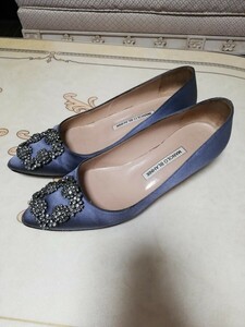 マノロブラニク　MANOLO BLAHNIK　ハンギシ　パンプス　36.5 