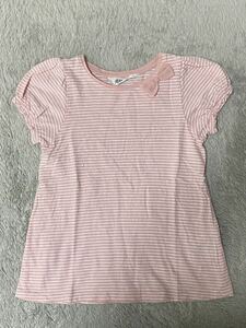 ★H&M エイチアンドエム ベビー キッズ 女の子用 半袖Tシャツ(6-8Y)★