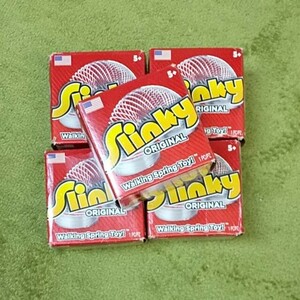 スリンキー Poof Slinky ばねのおもちゃ 5個セット バネ 昔なつかし アコーディオン