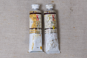 マツダ スーパー油絵具9号（40ml）バーントシェンナー 2本（未使用に近い & 若干使用）| 松田油絵具