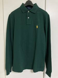 POLO RALPH LAUREN（ポロラルフローレン）の長袖ポロシャツ　XSサイズ　送料無料　緑　グリーン
