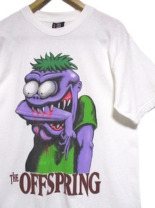 90s Vintage 当時物 MADE IN USA　THE OFFSPRING BITE ME　ザ・オフスプリング バンド Tシャツ　ホワイト Lサイズ giant USA製