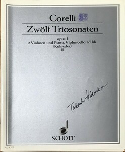コレッリ 12のトリオ・ソナタ Op.1 第2巻 (2ヴァイオリン＋ピアノ) 輸入楽譜 CORELLI 12 Trio-Sonaten Op.1 Bd.2: Nr.4-6 洋書