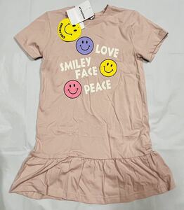 ★4720*激安sale!!新品 こども服 　ワンピースsize120　1枚★Smiley Face