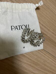 新品 PATOU ピアス シルバー