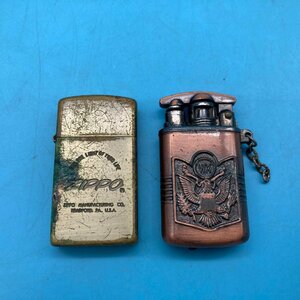 【10047O182】ZIPPO / ガスライター 2点セット FOR THE LIGHT OF YOUR LIFE オイルライター 喫煙具 コレクション レトロ