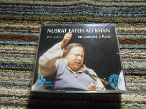 ◎レア廃盤。オコラ盤　ocora NUSRAT FATEH ALI KHAN パキスタン伝統音楽　3枚組