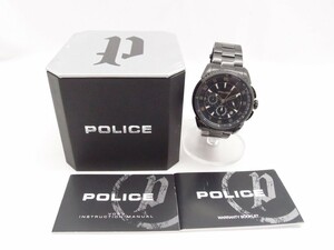 POLICE ポリス FLARE フレア 13648JSB-02MC クォーツ 腕時計 中古 メンズ 〇WA3472