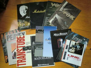 Marshall / VOX / PEAVEY / MESA BOOGIE / Roiand 他 ギターアンプ　カタログ　セット