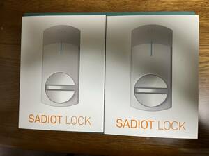未使用　SADIOT LOCK スマートロック サディオロック MHP-SLS01　カギ 玄関 後付け 白 2個セット