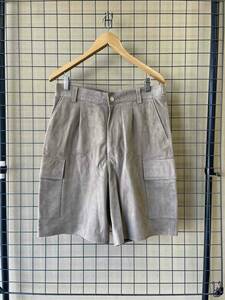 SAMPLE【AURALEE/オーラリー】Suede Leather 6-Pocket Cargo Shorts スエード レザー 6ポケット カーゴショーツ ショートパンツ 日本製
