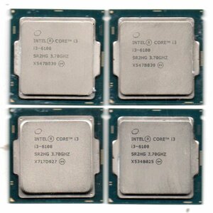 Intel ☆ Core i3-6100　SR2HG　４個セット ★ 3.70GHz／3MB／8GT/s ★ ソケットFCLGA1151 ★